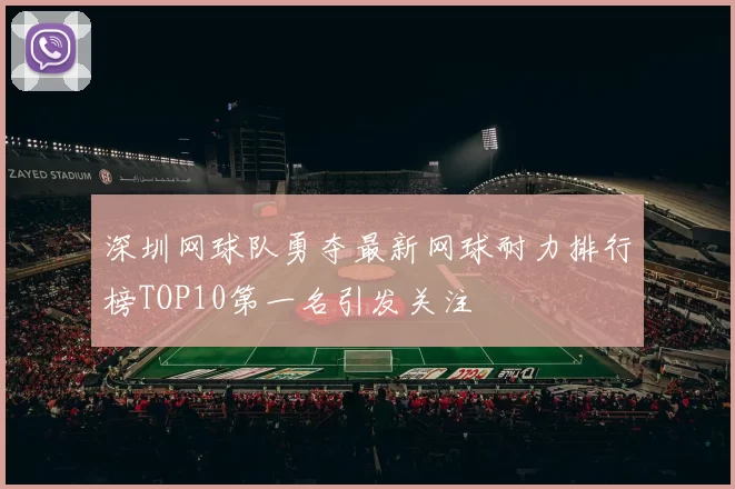 深圳网球队勇夺最新网球耐力排行榜TOP10第一名引发关注