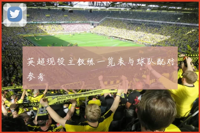 英超现役主教练一览表与球队配对参考